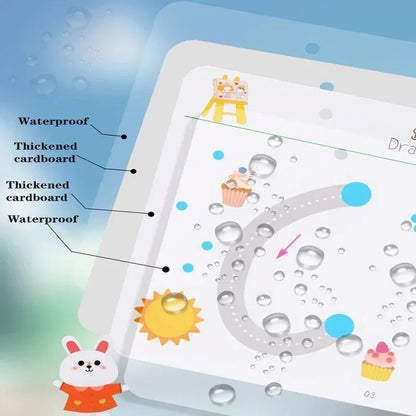 Cuaderno MagicFlow: Diversión de trazado reutilizable para mentes Montessori