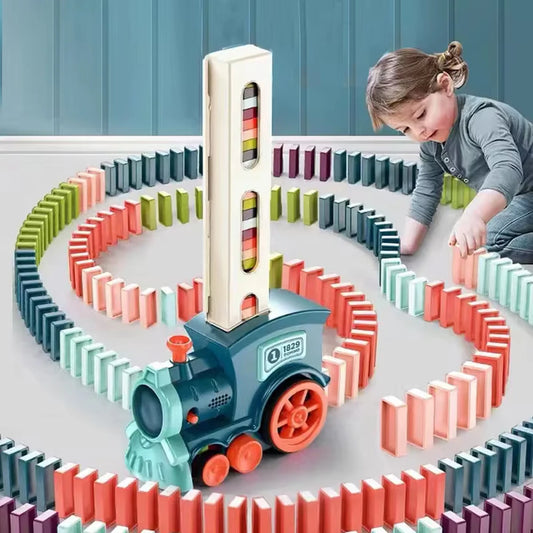 Domino Express: Constructor de pistas colorido para niños