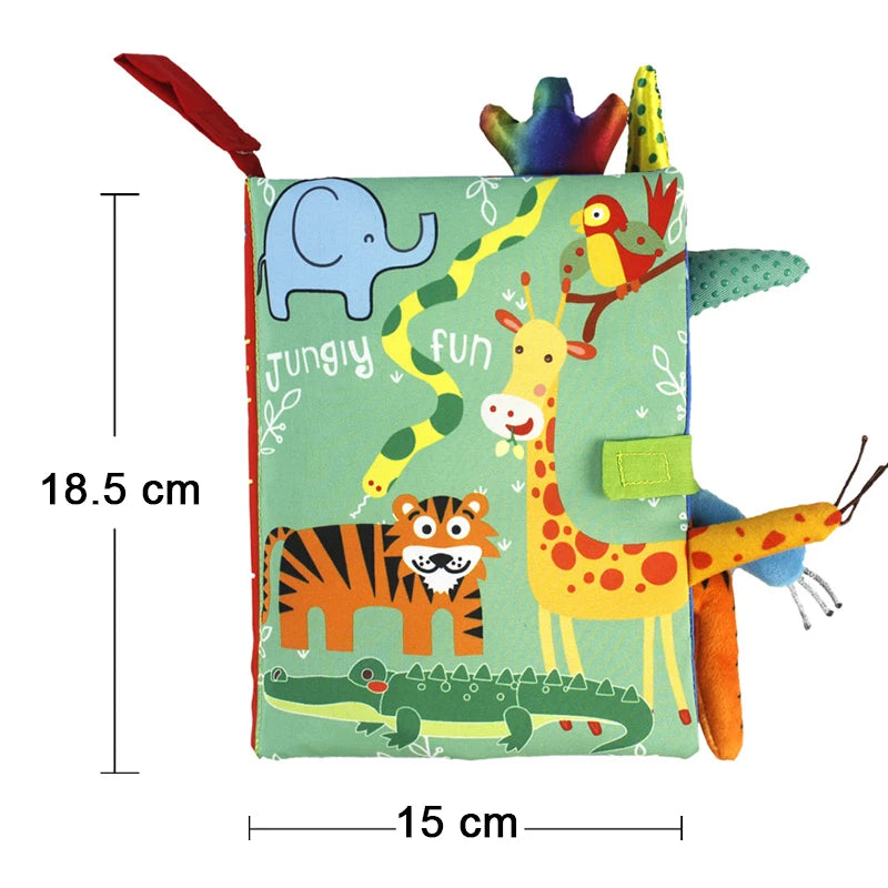 Touch &amp; Discover: Libro de tela en 3D de alto contraste para bebés