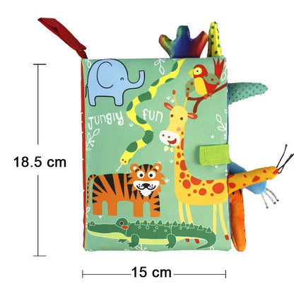Touch &amp; Discover: Libro de tela en 3D de alto contraste para bebés