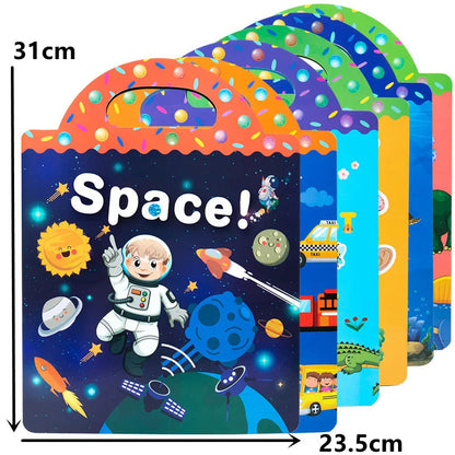 StickerStory: Libro de pegatinas reutilizables para niños
