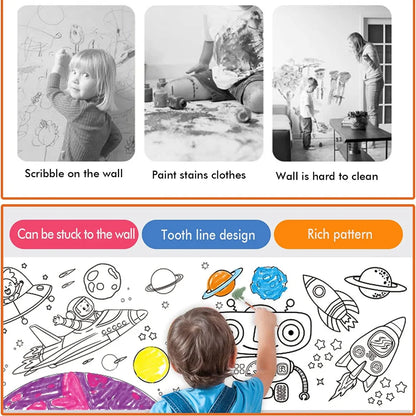 ColourScroll: Rollo gigante de dibujo DIY para pequeños artistas