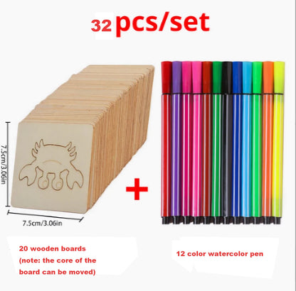 InspiraDraw: Set de 32 plantillas creativas para niños 