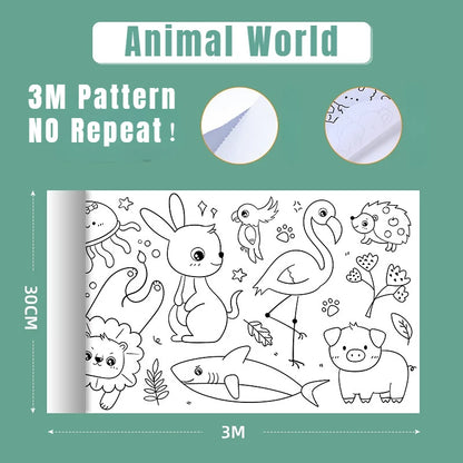 ColourScroll: Rollo gigante de dibujo DIY para pequeños artistas