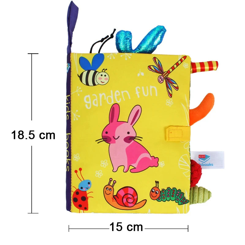 Touch &amp; Discover: Libro de tela en 3D de alto contraste para bebés