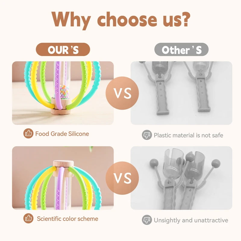 RainyRattle: Sensory Play & Teething Companion