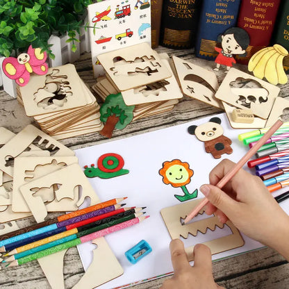 InspiraDraw: Set de 32 plantillas creativas para niños 