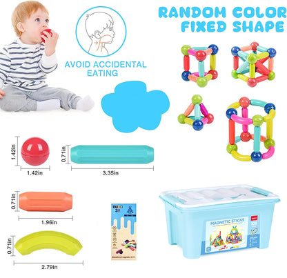 Montessori MagnoConstruct: Magnetic Building Set for Kids