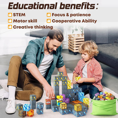 Magnetopia: Mini set de construcción de mundos STEM