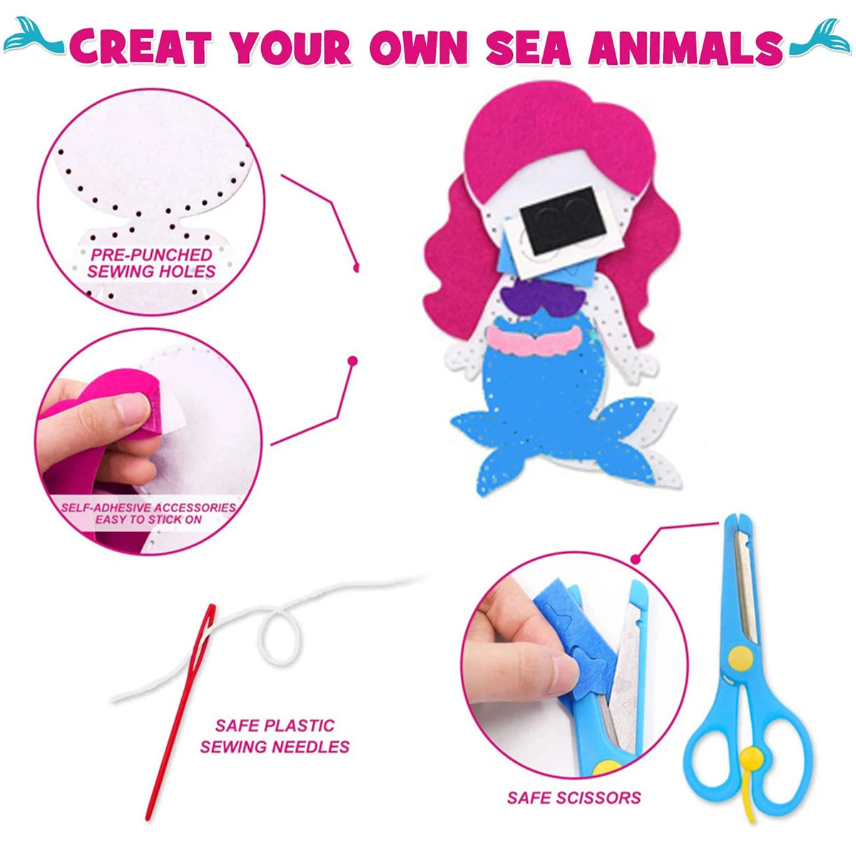 Stitch &amp; Snuggles: Kit de costura para principiantes para niños